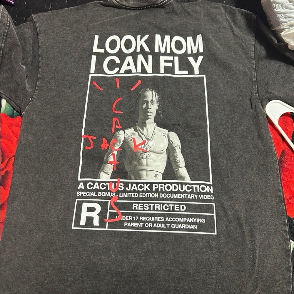 Look Mom I Can Fly Cactus Jack Tee